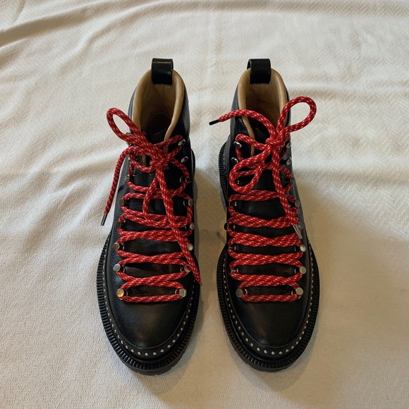 Rag and Bone Compass Leather Studded Boots, Size 37, Black - Picture 14 of 15